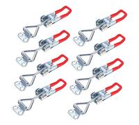 SEWACC 8 pièces Serrure à Levier Réglable Pince de Serrage Horizontale Robuste pour Boîte Armoire Porte Loquet Rapide Adaptable