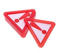 SEWACC 8 Pièces Triangle de Signalisation Réfléchissant Rouge pour Camion et Véhicule Lent, Résistant aux Intempéries en Plastique Adhésif Puissant