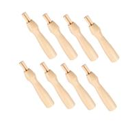 SEWACC 8pièces Manches Bois Pour Aiguilles Feutrage Outils De Feutrage Ergonomiques Poignées Robustes Pour Artisanat Diy