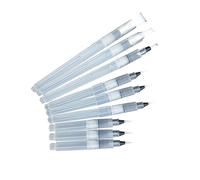 SEWACC 9 pièces Set de Pinceaux Aquarelle à Réserve Eau pour Peinture à Eau Stylos Pinceaux Solubles pour Mélange et Dessin Accessoires Durables pour Couleurs et Traits Délicats