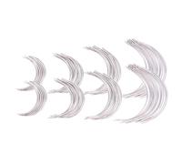 SEWACC 96 Aiguilles Courbes en Métal pour Couture la Main, Aiguilles à Tisser et Réparation Cuir, Lot 4 Tailles 2.0-3.5 Pouces, Outil Polyvalent pour Travaux Manuels et Maroquinerie