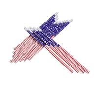 SEWACC 96 Pièces Crayons à Motifs de Drapeaux, Bois, pour Écriture