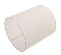 SEWACC Abat-jour de Sol en Lin Naturel E27, Abat-jour de Rechange pour Lampe de Table, Teinte Claire Ivoire, Diamètre 18-20 Cm, Compatible Lampes Standard, pour Salon et Bureau, Lot