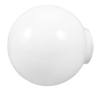 SEWACC Abat-Jour en Acrylique Blanc Laiteux 25 CM pour Lampadaire Extérieur, Cache-Ampoule Résistant pour Véranda et Jardin