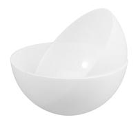 SEWACC Abat-jour en Plastique Blanc 2pcs Forme Champignon Semi-circulaire pour Lampe de Table, Protection des Yeux et Décoration Intérieure Élégante