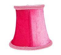 SEWACC Abat-jour En Tissu Pour Lustre Plafonnier E14, Cache-lampe Décoratif En Tissu Rose Velours, Couvercle De Lampe De Lustre Résistant Structure Légère, Adapté Pour Intérieur Maison, Remplacement