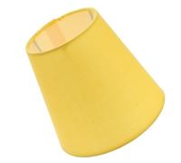 SEWACC Abat Jour pour Lustre en Tissu Jaune, Petit Abat-jour Compact, Facile à Installer, pour Lampe de Table Suspendre, Protège les Yeux, Douille E14