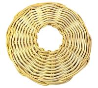 SEWACC Abat-jour Suspendu en Rotin Tressé Beige, Abat-jour Tissé pour Lampe Plafonnier, Abat-jour en Rotin Naturel pour Décoration Intérieure et Extérieure, Accessoire de Lampe Artisanal