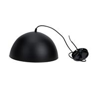 SEWACC Abat Jour Suspension Vintage Robuste Protection Ampoule pour Luminaire Plafond Salon Chambre Cuisine Style Industriel Moderne Noir