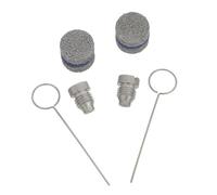 SEWACC Accessoire Mousseur pour Nettoyeur Haute Pression Argenté Buse Mousse Filetée 1.2mm, Production Améliorée de Nettoyage Professionnel de Voiture