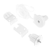 SEWACC Accessoire pour Store Enrouleur 38mm en Pom Blanc avec Chaîne Perle, Facile à Utiliser, Adapté Réparation de Stores à Rouleau