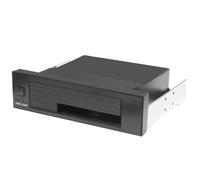 SEWACC Adaptateur de Baie Avant 3,5 Pouces vers 5,25 Pouces Noir | Montage sans Vis, Design Anti-vibrations, pour Disque Dur 2,5 et 3,5 Pouces