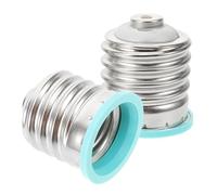 SEWACC Adaptateur de Douille D'ampoule E40 vers E27 Céramique, Convertisseur de Culot pour Ampoules LED et Incandescentes, Usage Intérieur Domestique et Commercial, Lot de 2 Pièces,