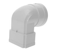 SEWACC Adaptateur de Gouttière Carré à Rond Connecteur Tuyau Descente Pluviale pour Toit Villa et Installation Facile pour Collecte Eaux de Pluie