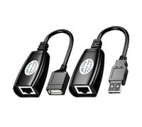 SEWACC Adaptateur d'Extension USB Ethernet Prolongateur de Câble Réseau USB Compatible Souris et Imprimantes Transmission Rapide Léger et Portable pour Maison Bureau et École