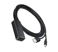 SEWACC Adaptateur Micro USB vers Rj45 100m pour TV et Streaming, Convertisseur Ethernet Compact et Solide, Compatible TV Stick, Noir, Réseau Stable à Domicile