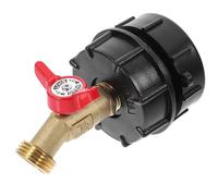 SEWACC Adaptateur Robinet IBC en Laiton S60x6 1/2 pour Cuve 275-330 Gallons, Raccord Tuyau D'arrosage, Accessoire Étanche pour Baril de Tonne Jardin et Réservoir d'eau