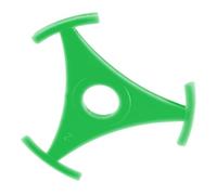 SEWACC Adaptateur Triangle pour Disque Vinyle, Plastique Vert, Remplacement | Installation Facile, Répartition Uniforme du Poids, Réduit le Risque de Dommage, Accessoire Compatible pour Platine