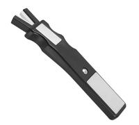 SEWACC Affûteur de Patins de Hockey Portable, Céramique et Émeri, Noir | Outil Compact à Surface Plate, Réparation Précise des Arêtes, pour Lames de Glace et Ski