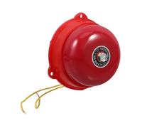 SEWACC Alarme Électrique Incendie Manuelle Rouge Cloche Métallique Sonore Haute Puissance pour Sécurité Maison École Évacuation Urgence