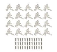 SEWACC Alliage de Zinc Pied de Boîte Ancien 20 Pièces | Coffret Bijou et Caisse Bois, Style Rétro Chic, Argenté, Usage Maison, Soutien et Surélévation