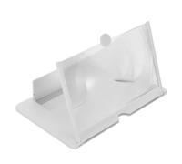 SEWACC Amplificateur Écran Portable Blanc Loupe Vidéo pour Téléphone Support Léger Vision Agrandie pour Films et Lectures Confortables