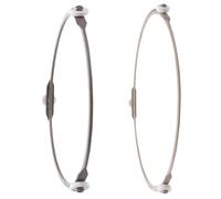 SEWACC Anneau Structure pour 2pcs Tournant Micro-ondes en Plateau Plastique Résistant aux Flammes Solide Vie à Domicile