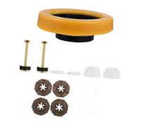 SEWACC Anneaux de Joint Étanchéité et Boulons pour Fixation Lunette Wc Accessoires Compacts et Étanches et Odeurs Montage Facile et Démontage Rapide pour Cuvette Toilette Frein Chute