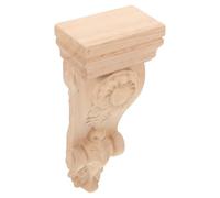 SEWACC Applique Murale Bois Sculpté Moulure Angle pour Décoration Salon et Arches Colonnes Romaines Bois 8X18,5X5Cm Usage Intérieur