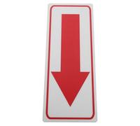SEWACC Autocollant Fléché Réfléchissant Design Directionnel Clair en Aluminium Rouge et Installation Facile pour Boîte aux Lettres pour Poteaux en Bois Décoration Extérieure
