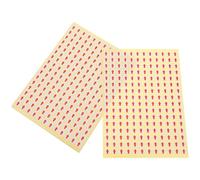 SEWACC Autocollants Fléchés Rouges 2880pcs sur 15 Feuilles en Papier Adhésif Enduit, Marquage Clair et Utilisation Polyvalente pour Usines et Entrepôts