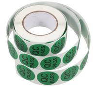 SEWACC Autocollants Qc Ronds Adhésifs pour Contrôle Qualité, 500 Pcs par Rouleau, Étiquettes Autocollantes Haute Adhérence pour Inventaire et Approvisionnement D'entrepôt, Usage Bureau
