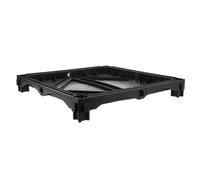 SEWACC Bac de Base Carré en Plastique Noir pour Potager Drainage et Nettoyage Facile, Adapté pour Balcon et Jardin Extérieur, Plateau de Fond pour Jardinière