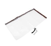 SEWACC Bâche de Protection pour Poulailler 3X3 M en Polyéthylène Anti-Déchirure Transparente Imperméable et Isolante pour Hiver Kit avec Corde Noire et 50 Attaches Blanches Usage