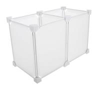 SEWACC Bacs De Rangement Congélateur Compartimentés En Plastique Solide Séparateurs D'étagères Universels Pour Organisation La Cuisine Stockage 2 Compartiments 19x36x24 Cm
