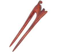 SEWACC Baguette à Cheveux en Bois Marron Forme Chat Classique, Robuste et Solide, Accessoire Coiffure Longues Chevelures et Bals Costumés