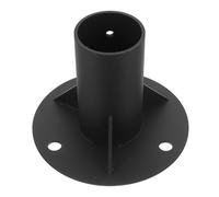 SEWACC Base de Poteau de Clôture Métal Bride de Montage Robuste pour Poteau de Garde-Corps et Mât de Drapeau Socle de Sol Extérieur pour Terrasse et Rambarde