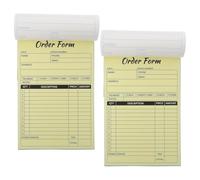 SEWACC Bloc-Notes de Factures 2 Exemplaires 14X21 CM 100 Feuilles Support Cartonné Carnet de Reçus et Commandes pour Petites Entreprises Gestion Professionnelle des Ventes et Suivi