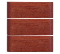 SEWACC Bois Porte-cartes de Visite Élégant de Bureau Marron, 3 Pièces | Organiseur Discret pour Cartes, Petites Notes et Cartes Postales, Usage Comptoir Réception ou Exposition