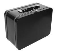 SEWACC Boîte à Lunch Vintage en Métal Fer-Blanc 205X150X100 MM avec Poignée et Verrou Étanche Boîte de Rangement Compacte pour Repas Pique-Niques et Loisirs Créatifs