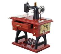SEWACC Boîte à Musique Rétro Machine à Coudre en Plastique Décoration Vintage Mécanique Ornement Musical Simulé Présent Original pour Maison et Bureau Pièce Unique