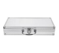 SEWACC Boîte à Outils en Aluminium Petite Taille Mallette Rigide Coins Renforcés Valise Portable Sécurisée à Fermoir pour Transport et Rangement D’Outils Usage Maison et Voyage