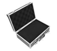 SEWACC Boîte à Outils Portative en Alliage D'aluminium Mousse, Serrure Sécurisée, Format Mini 25,5x16,5x9,5 Cm, Valise De Rangement Compacte pour Outils, Mallette De Voyage Pratique