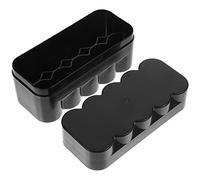 SEWACC Boîte Boîte De Rangement De Films Conteneurs De Film Boites De Stockage Dur Étui Rigide pour Film Stockage De Films Mallette De Rangement pour Films À Couvercle Cas Black Plastique