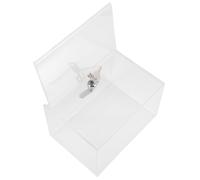 SEWACC Boîte de Donation Transparente Acrylique avec Serrure Boîte à Suggestions et Urne de Vote Multifonction pour Collecte Sécurisée Bureau École et Événements