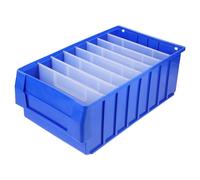 SEWACC Boîte de Rangement Compartimentée en ABS Conteneur de Stockage Solide pour Outils Étiquetage Pratique 1 Ensemble pour Garage et Atelier