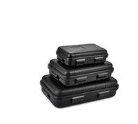 SEWACC Boîte De Rangement Étanche Antichoc pour Outils Mallette Rigide Grosse Boîte De Survie Extérieure pour Camping Et Randonnée 1 Pièce Noir