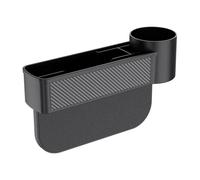 SEWACC Boîte de Rangement Noire pour Siège de Voiture en Abs, Étui Lavable Multifonctionnel pour Créer Un Espace de Stockage Supplémentaire L'écart du Siège Auto