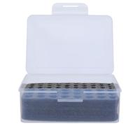 SEWACC Boîte de Rangement pour Piles AA Et AAA - Étui Transparent à Plusieurs Compartiments avec Insert en Mousse - Rangement Portable Et Étanche à La Poussière pour Télécommandes Et Lampes de