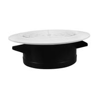 SEWACC Bouche de Ventilation Circulaire Abs Réglable pour Salle de Bain et Cuisine Extraction pour Mur et Plafond Intérieur
